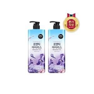 [온더바디]온더바디 플라워 약산성 퍼퓸 바디워시 아이리스향 900ml x 2개