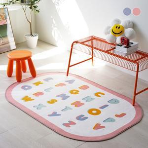 ABC 알파벳 아이방 단모 러그 100x150