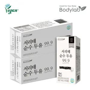 [추가다운]바디랩 비건인증 국산콩 서리태 순수두유 99.9 190ml 24팩 x 2박스(총 48팩)