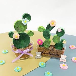 [토단] 골판지로 선인장 화분 만들기 4인세트