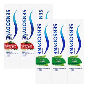 센소다인 치약 100g 6개 후레쉬 오리지날 플러스 시린이