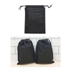 [FullyJully] 블랙 소형 부직포 주머니 복조리 가방 파우치 15x20cm