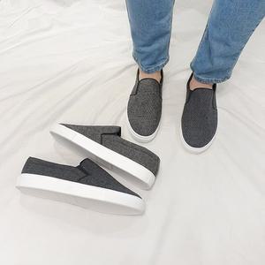 [디아]노이 국산 남자 빅사이즈 하운드체크 패브릭 밴딩 슬립온 3cm