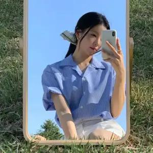 [모어렌] 데미안 스트라이프 반팔 셔츠[tnb0201]
