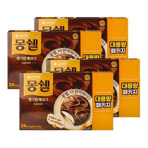 롯데 몽쉘통통 카카오 대용량패키지 816g x 4개