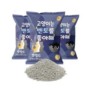 KOR 캣필드 벤토나이트 고양이모래 베이비파우더향 6.5kgx3개(1박스)