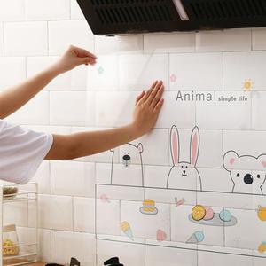 데코 가스레인지 동물 오염 벽 기름때 시트지 얼룩 방지 방수 부엌 예쁜 주방 싱크대 타일 기름튐 투명