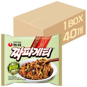 농심 올리브 짜파게티 140g 40개 / 라면 봉지라면