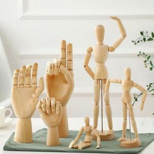 (나무관절인형 11.4Cm) 나무관절인형 원목 인체손모형 목각 미술 인테리어/관절/인형/사람/인체/모형/나무