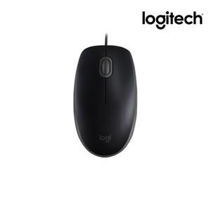 국내정품 로지텍코리아 M110 USB 유선 무소음 마우스 블랙 좌우대칭형 디자인으로 왼손잡이도 사용가능/KH