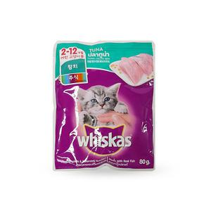 위스카스 주니어참치 80g/파우치