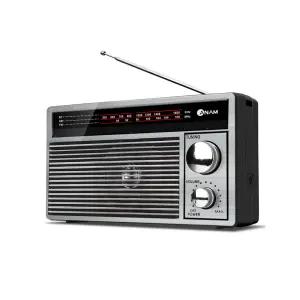 아남 R1 캠핑 레트로 블루투스 라디오 스피커 FM AM 3W BT 5.3 충전식 건전지 겸용 ANAM-R1