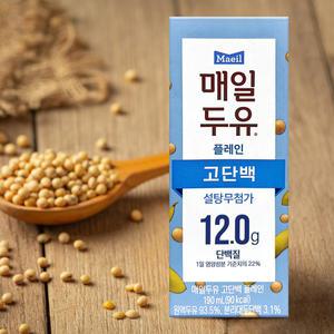 매일 고단백 플레인 저당두유 190ml 36팩
