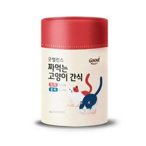 굿밸런스 짜먹는 고양이 간식 참치와 연어 츄르 대용량 12gx60개입 고양이집사 참치30개