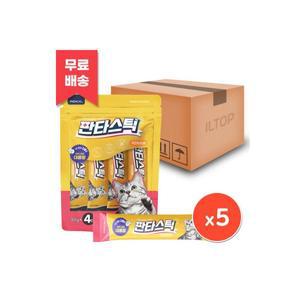판타스틱 치킨+도미 30g 4P x 5개(총 20개입) 대용량 고양이 츄르 간식