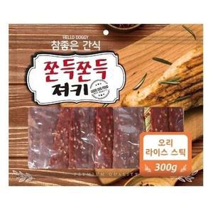 강아지 헬로도기 추천 육포 애견간식 오리라이스 스틱 (WFGTVJ3)