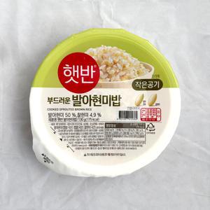 CJ 햇반 즉석밥 발아현미밥 작은공기 130g x 12개