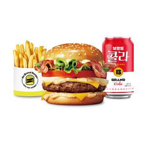 [노브랜드버거] 트리플 베이컨 버거세트