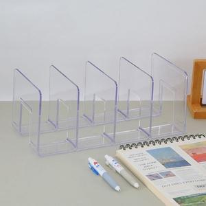 4칸 책상책꽂이 책상위 간이 책꽂이 북트레이(투명) 학원책꽂이 학교책꽂이