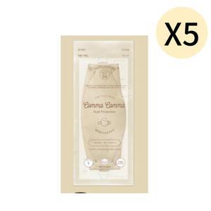 꼼마꼼마 끈조절 KF94 마스크 대형 베이지 40매 X 8