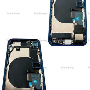 iPhone 8 SE 2020 차 섀시 전체 하우징 어셈블리 배터리 커버 (플렉스 포함) 용 사각형 백 중간 프레임