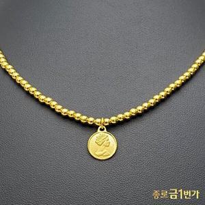 [종로금1번가]여자 순금 목걸이 여왕볼  18.75g