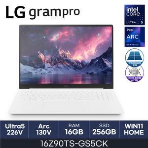 LG 그램 프로16 16Z90TS-GS5CK 루나레이크 코어울트라5 Arc 130V WQXGA 16GB 256GB W11H - HMC