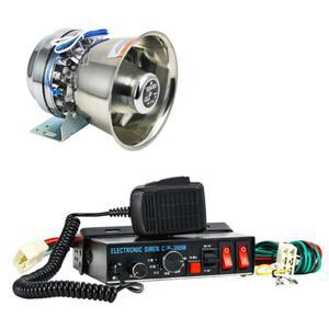 200w 300w 자동차 싸이렌 조절 검정색 렉카차 경고 본체 스피커 100W 세트