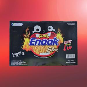 게메즈 에낙 라면과자 1박스 30개입 라면땅 Enaak 치킨맛 매운맛 스파이시, 840g, 1개