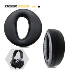 DEERVEER 소니호환 MDR-Z7 Z7M2 헤드폰 교체용 이어패드 메모리 폼 블랙 이어 쿠션 귀마개