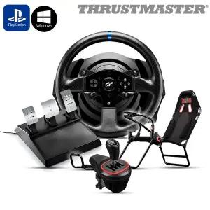 [트러스트마스터] T300RS GT 레이싱휠 + TH8S 쉬프터 + GT Lite Carbon Grey 시트 패키지