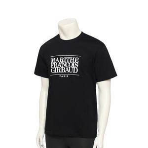 마리떼프랑소와저버 공용 클래식 로고 여름 반팔티셔츠 블랙 M25STS002 M25STS002BK