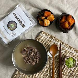 [푸드공작소]1++ 투뿔 한우 살코기 갈비탕 100% 국내산 600ml 2팩