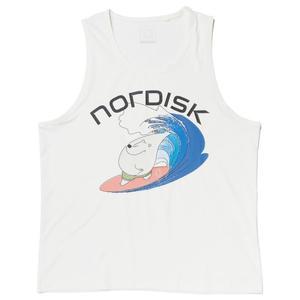 국내매장정품 노르디스크 공용 반팔티 남성 폴라베어 서핑그래픽 아스킨 슬리브리스 (Off White)
