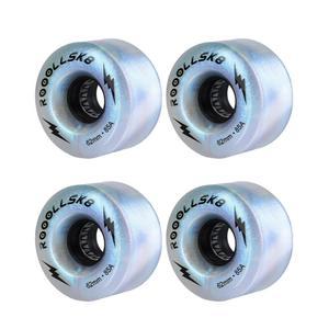 Roolsk8 롤러 스케이트 휠 실내외 글로우 쿼드 85A 62MM