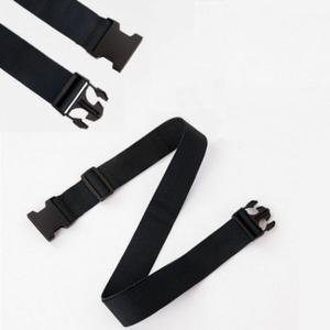 캐리어 터짐 방지 고정 벨트 가방 스트랩 러기지 밴드 2개입 토퍼 보관 버클 클립 고정끈 블랙