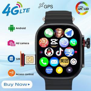 S9 256GB 스토리지 다운로드 애플리케이션 기존 회전 카메라 GPS WIFI 심박수 추적기 스포츠 시계 4G 스마트 시계