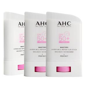 AHC 리페어 쿨링 선스틱 22g 3개 마스터즈 마일드 썬스틱 무기자차