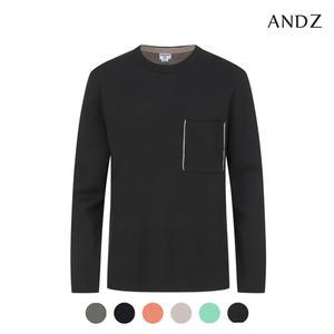 [앤드지] 안감 배색 포켓 니트_BZC1ER1102