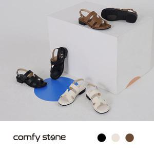 [컴피스톤] 르메 천연 소가죽 샌들(3.5CM)