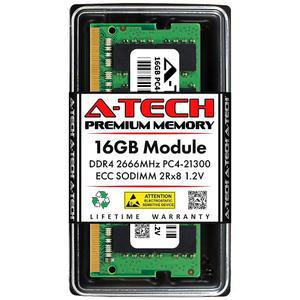 A-Tech M474A2K43BB1-CTD 교체용 16GB - DDR4 2666MHz PC4-21300 ECC SODIMM 260핀 2Rx8 1.2V 싱글 서버 메