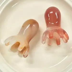 두피 승모근 뒷목 종아리 지압 마사지 괄사 2개 (색상랜덤)