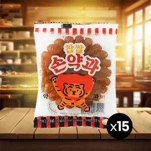 무직타이거 찹쌀손약과 50g x15개/쫀득 달콤 전통약과