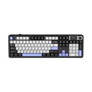 AULA F108Pro 유무선 아우라 독거미 LCD 기계식키보드 국내정품 오로라 블랙, 세이야축