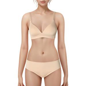 [롯데백화점]엘르이너웨어 컴포트핏 노와이어 브라팬티세트 EEWBR771EEWBP771SK