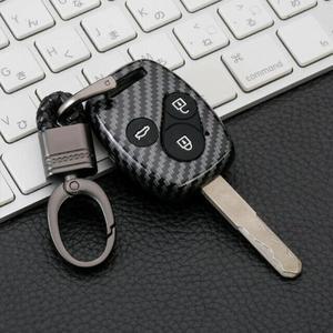 HONDA ACCORD CIVIC CR-V FIT RIDGELINE용 카본 자동차 열쇠 고리 케이스 커버