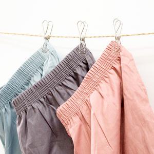 파스텔 여성 이중덧댐 트렁크 팬티 면100% 40수 사각 데일리 홈웨어