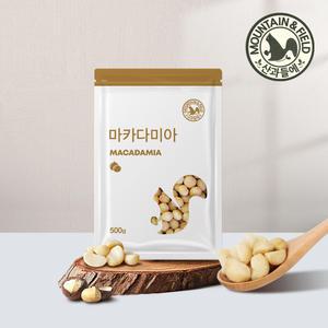 [산과들에] 마카다미아 500g x 2봉 / 신선한 견과 견과류 간식 마카다미아