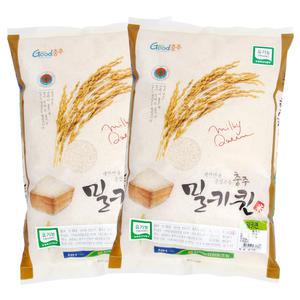 충주시 산척농협 유기농쌀 밀키퀸 8kg (4kg x 2포)
