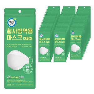 깨끗한나라 황사방역용 마스크 KF94 3개입 20팩
